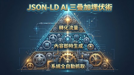 「JSON-LD 三疊加」AI 埋伏術