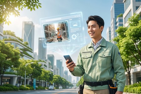 我常常在外面跑業務或施工，用手機拍完工程實績或客戶案例後，能直接用手機上傳並自動排版，不需要開電腦搞